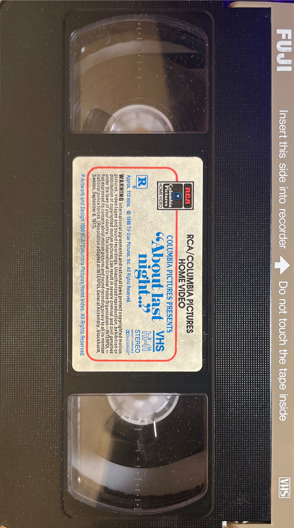 About Last Night... VHS movie collectible [Barcode 5050582479195] - Main Image 3