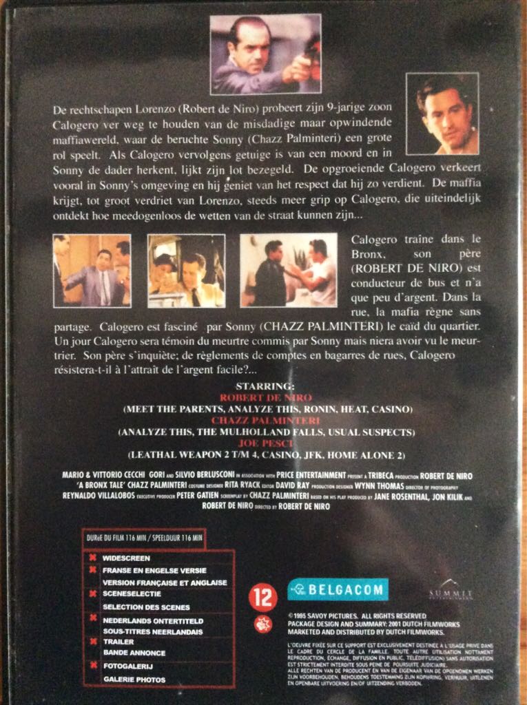 A Bronx Tale  movie collectible [Barcode 400038698642] - Main Image 2