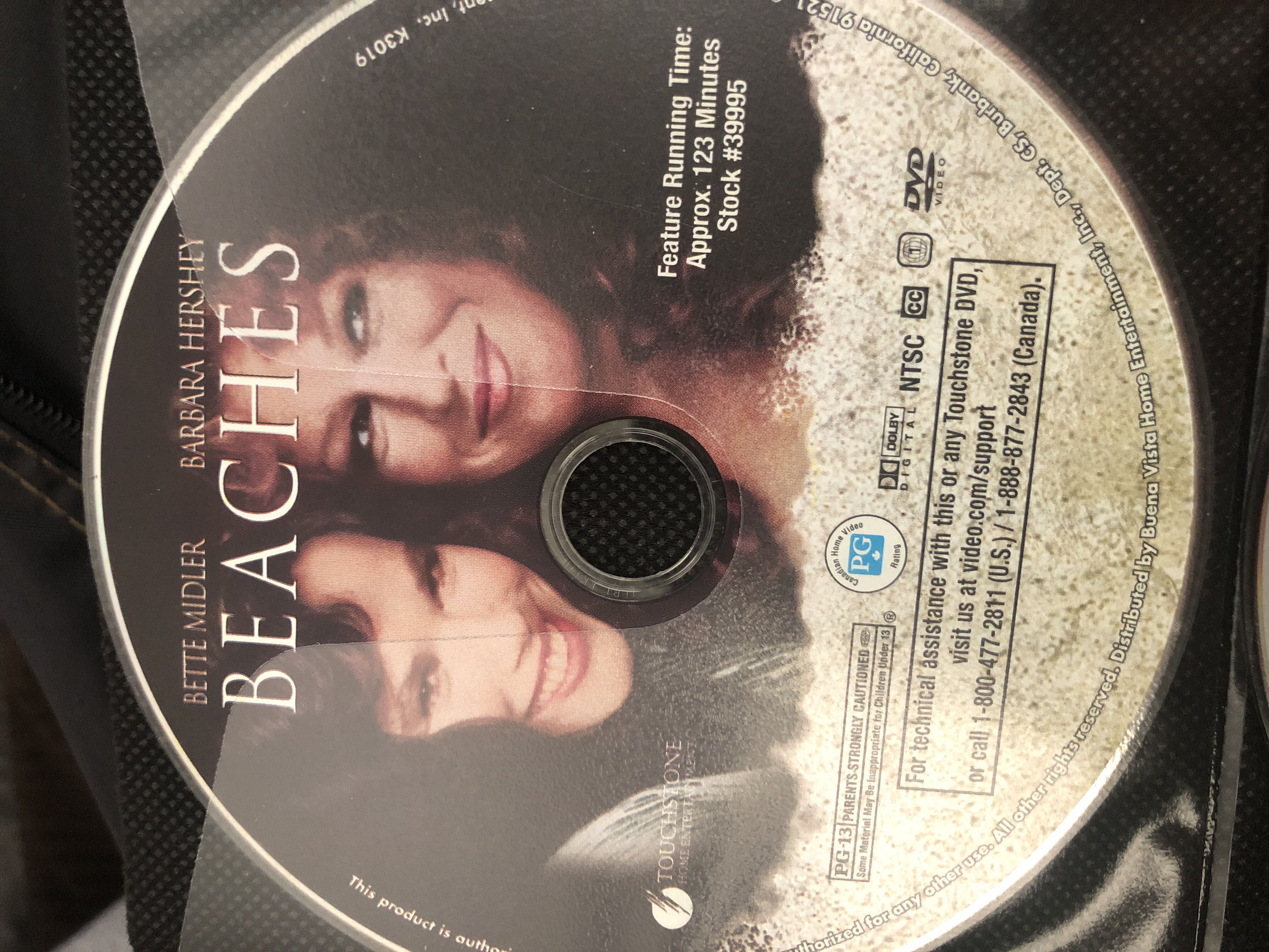 @dvd BARBARA HERSHEY (1988) Beaches (OKRU)Tubi Movies Anywhere movie collectible [Barcode 0788859145] - Main Image 2