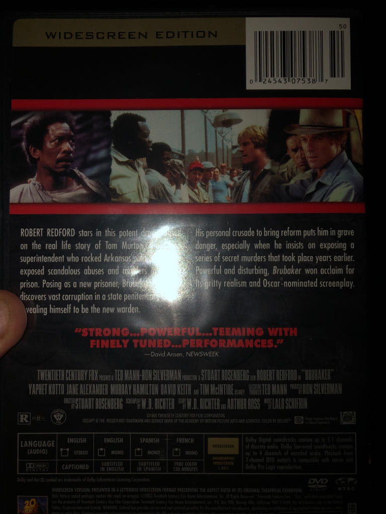 Brubaker DVD-R movie collectible [Barcode 8420266998200] - Main Image 2