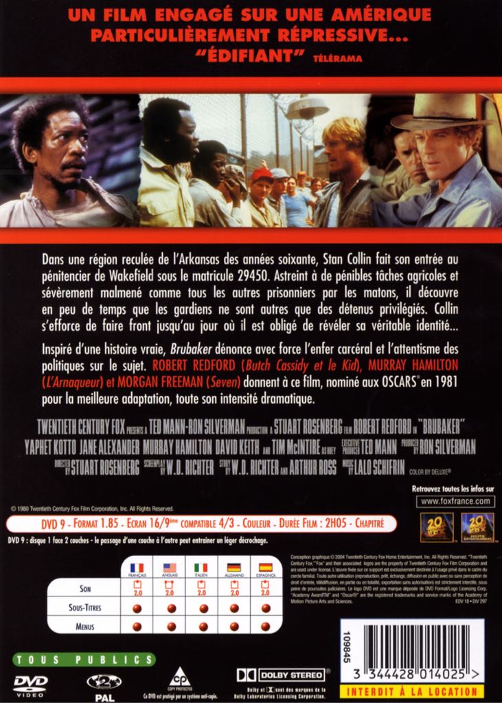 Brubaker DVD movie collectible [Barcode 9321337039787] - Main Image 2