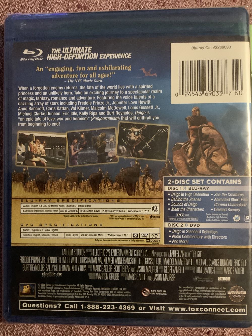 Delgo Blu-ray movie collectible [Barcode 024543690337] - Main Image 2