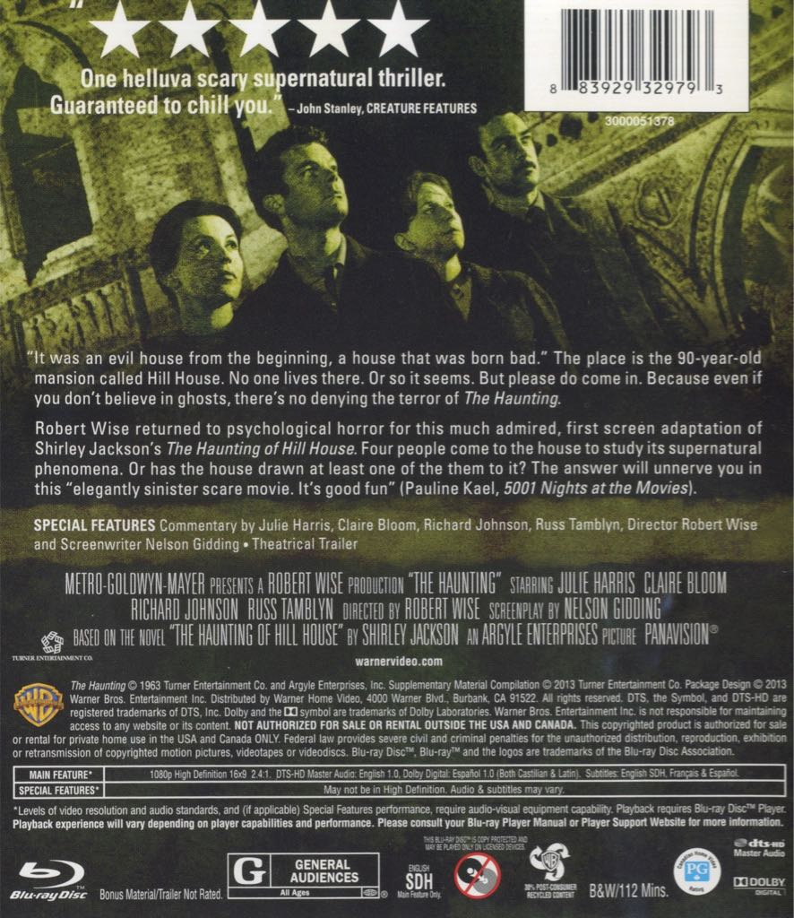 The Haunting DVD movie collectible [Barcode 883929311521] - Main Image 2