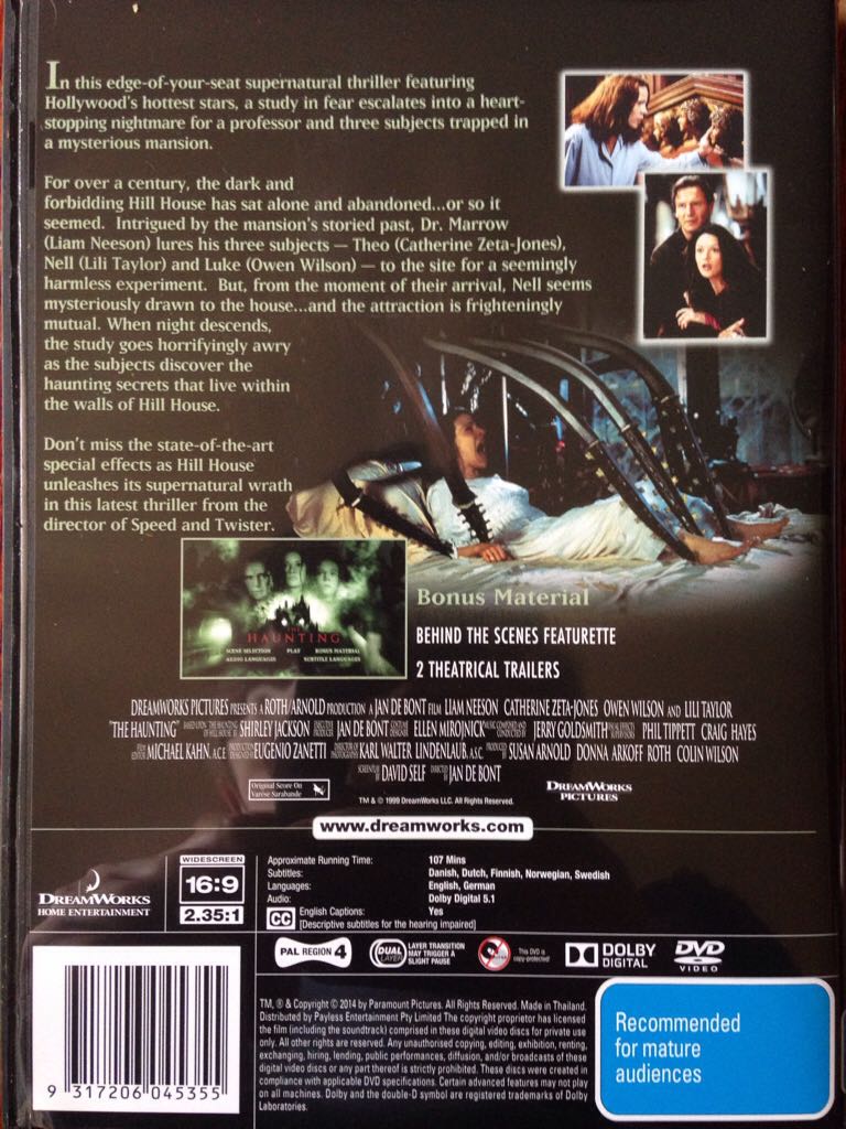 Casa Amaldiçoada, A DVD movie collectible [Barcode 9317206045355] - Main Image 2