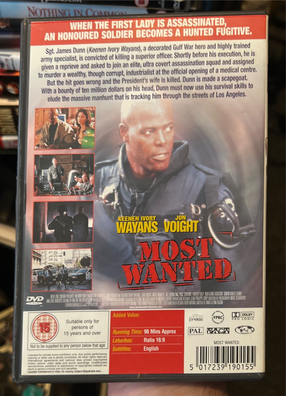 Most Wanted DVD movie collectible [Barcode 5017239190155] - Main Image 2