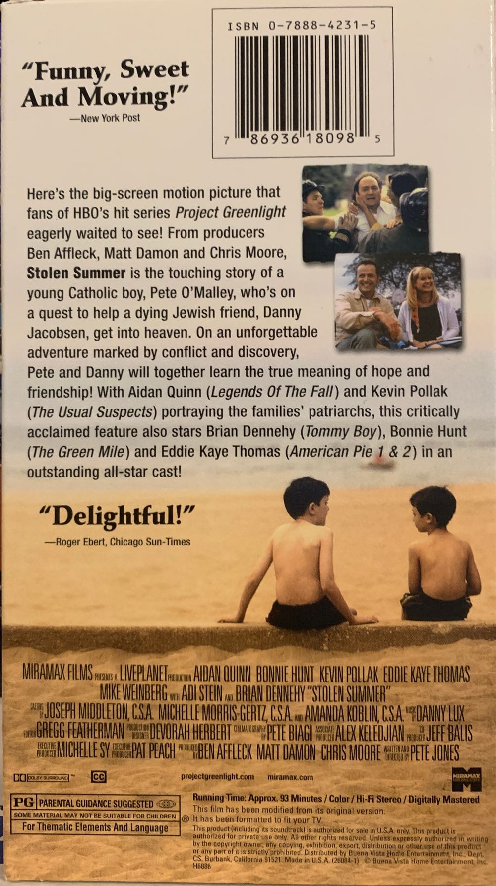 Stolen Summer VHS movie collectible [Barcode 786936180985] - Main Image 2