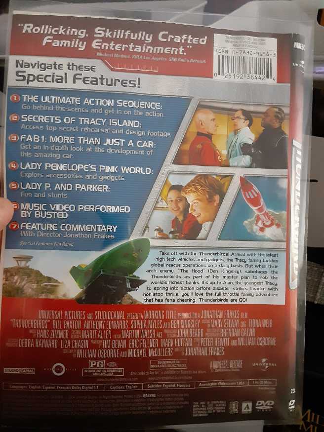 Thunderbirds DVD movie collectible [Barcode 025192384424] - Main Image 3