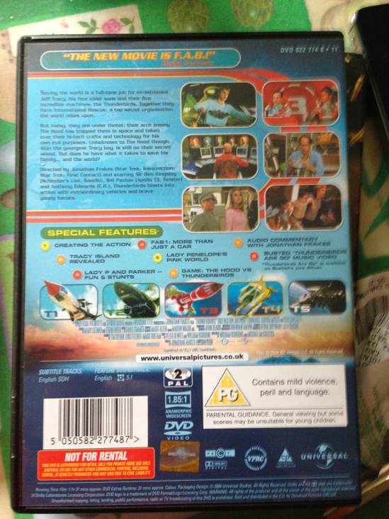 Thunderbirds Blu-ray movie collectible [Barcode 5050582277487] - Main Image 2