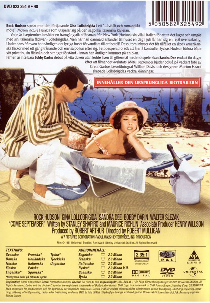Come September DVD movie collectible [Barcode 5050582695588] - Main Image 2