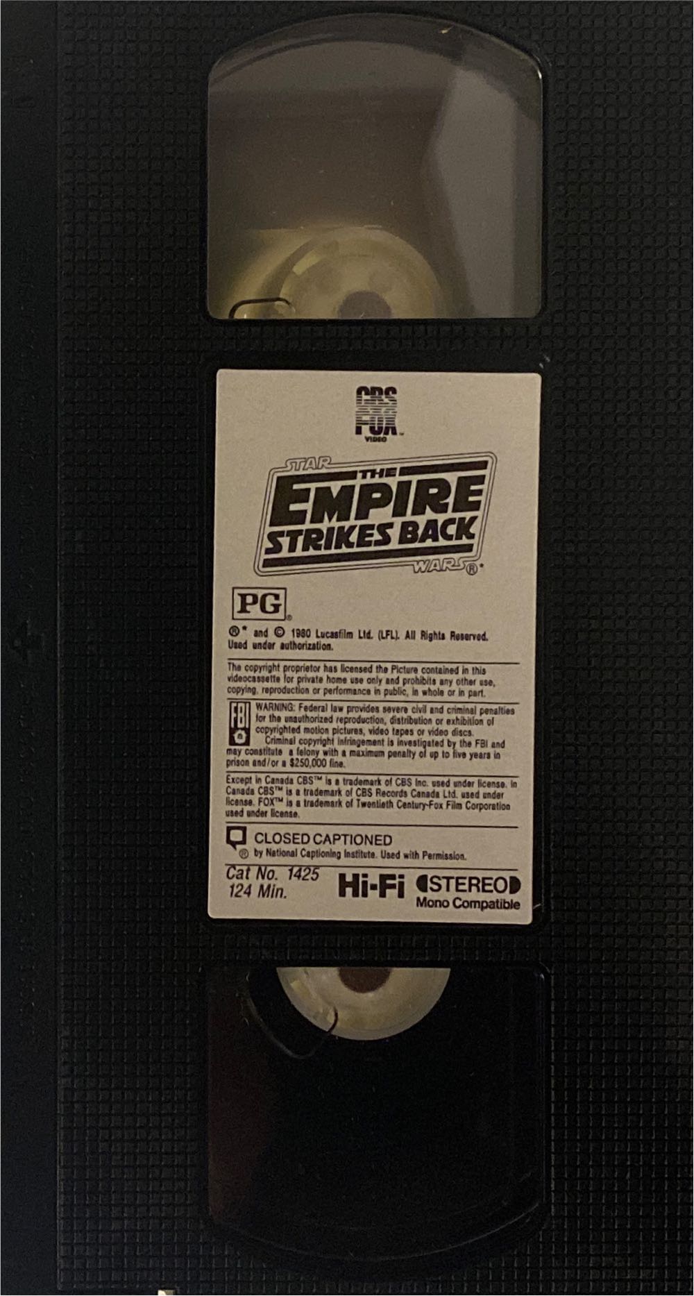 Star Wars5The Empire Strikes Back VHS movie collectible [Barcode 5013738142558] - Main Image 4