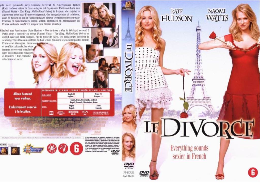 Le Divorce DVD movie collectible [Barcode 024543104155] - Main Image 2