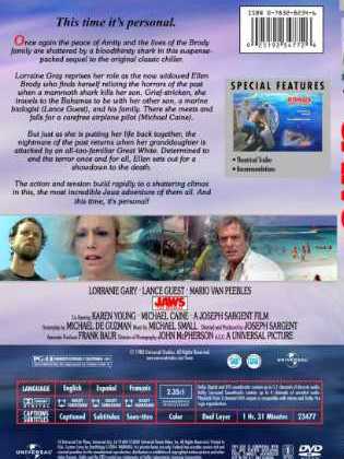 Jaws The Revenge DVD movie collectible [Barcode 3259190259621] - Main Image 4
