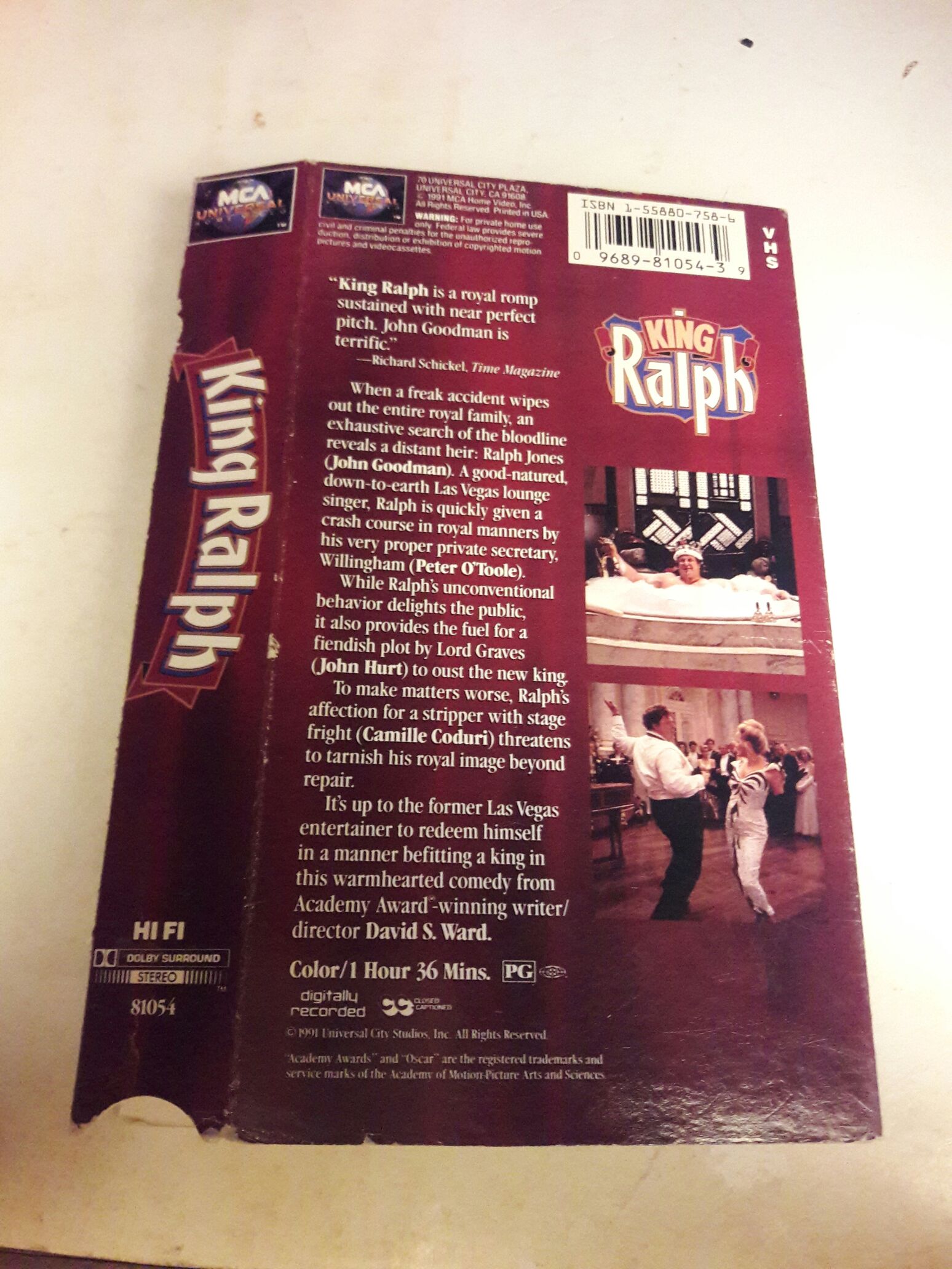 King Ralph VHS movie collectible [Barcode 09689428] - Main Image 2