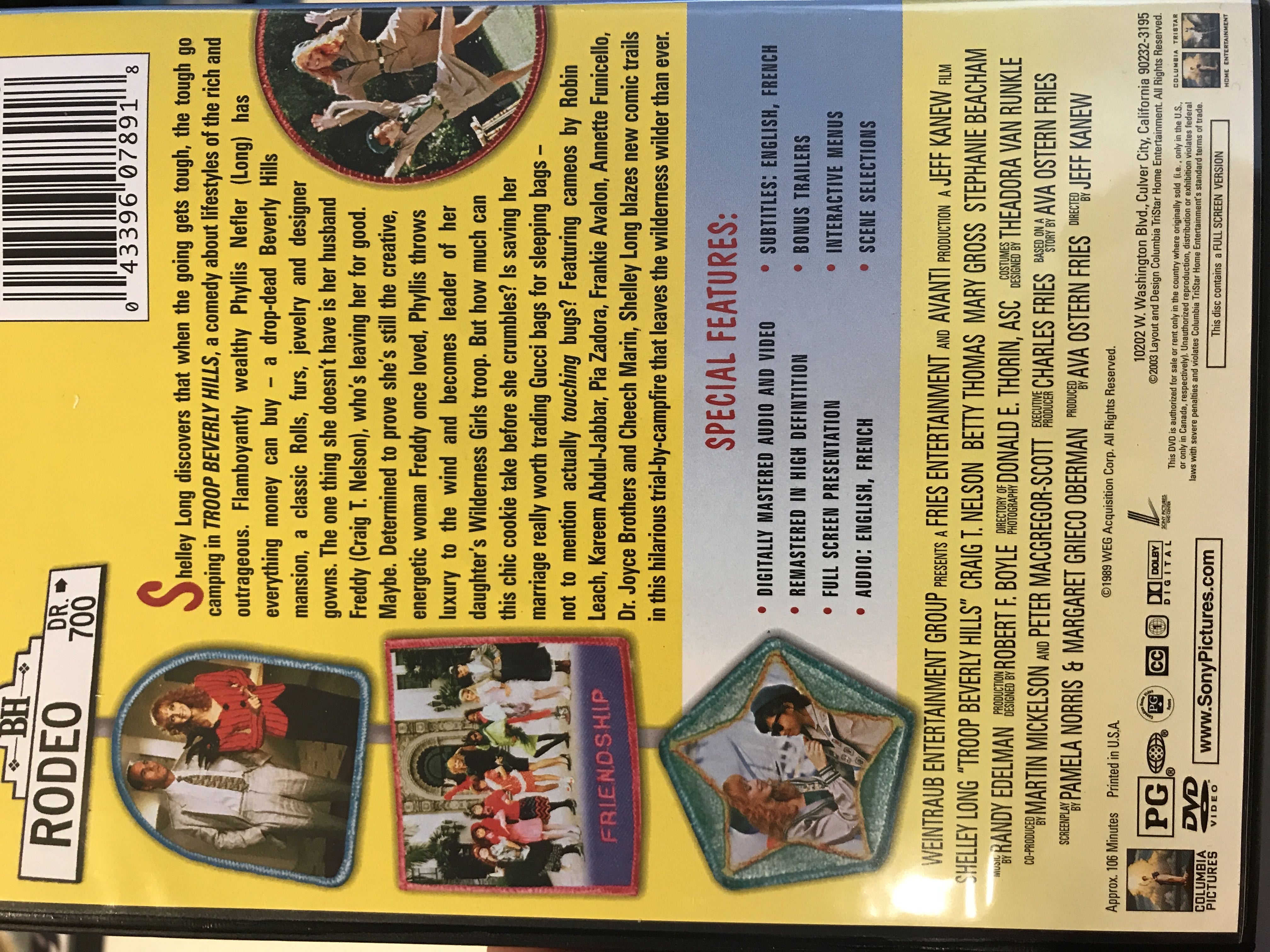 Troop Beverly Hills DVD movie collectible [Barcode 043396078918] - Main Image 4