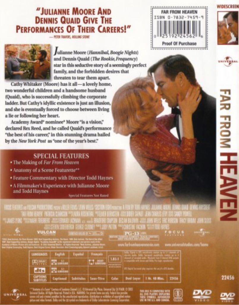 Far From Heaven DVD movie collectible - Main Image 2