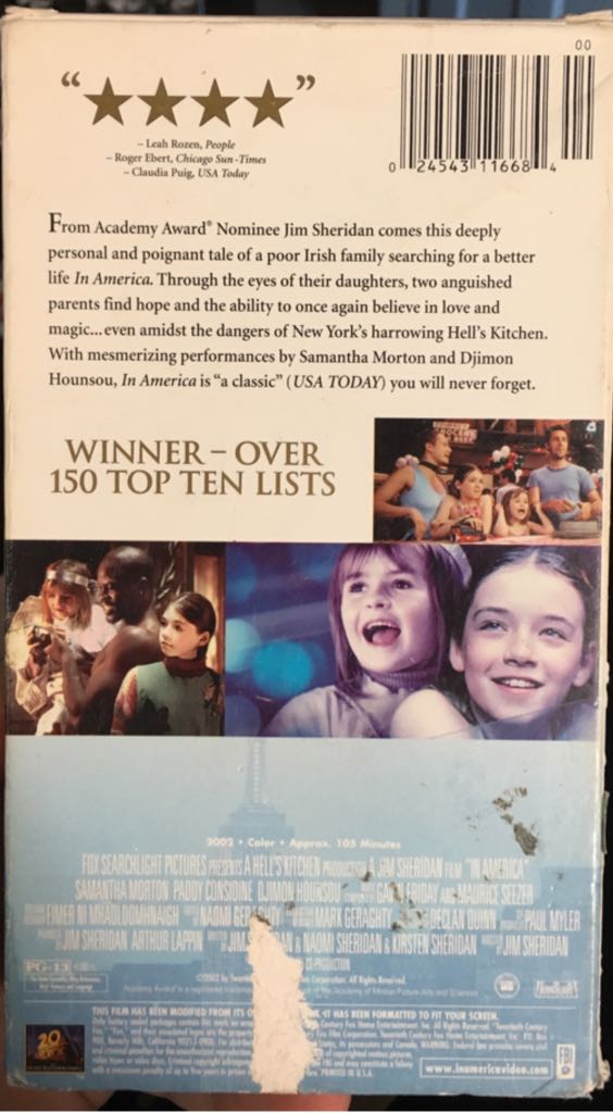 In America VHS movie collectible [Barcode 024543116684] - Main Image 2