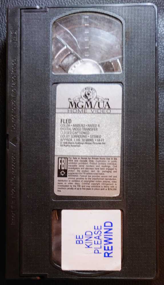 Fled (1996) VHS movie collectible [Barcode 027616576330] - Main Image 3