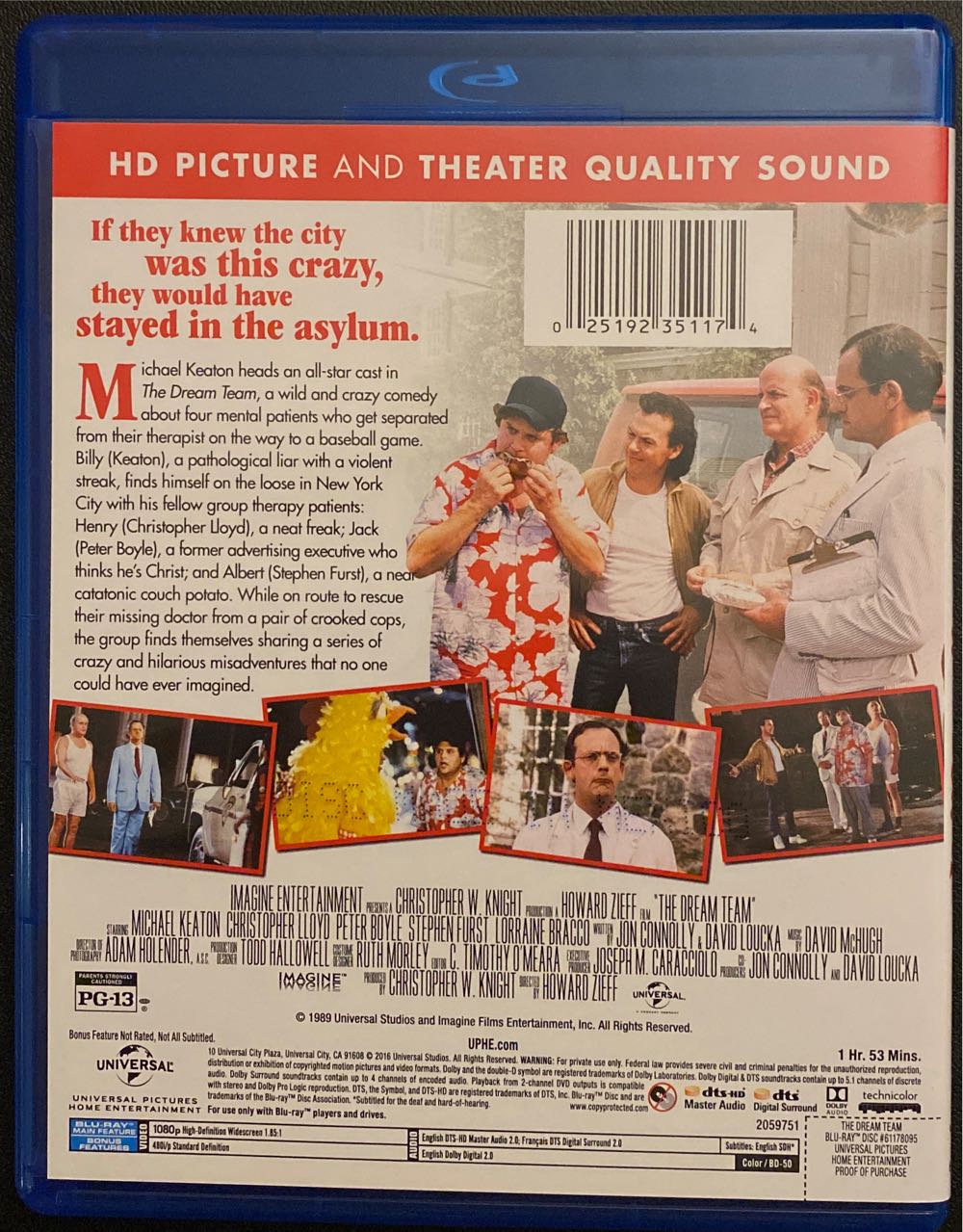 Dream Team Blu-ray movie collectible [Barcode 025192351174] - Main Image 2