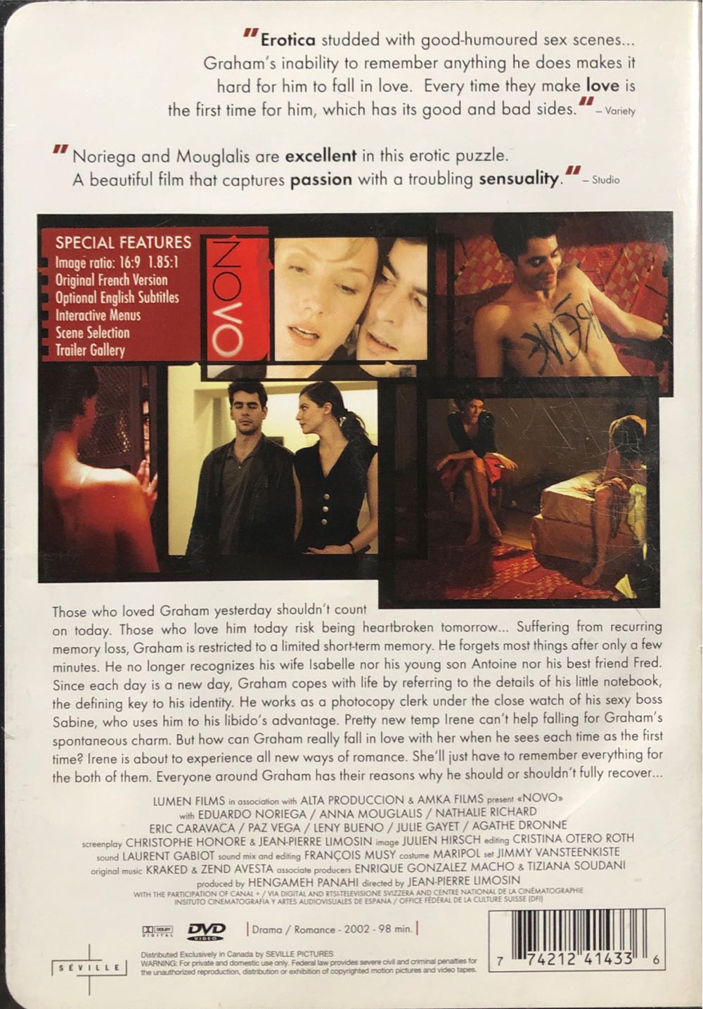 Novo DVD movie collectible [Barcode 774212414336] - Main Image 2