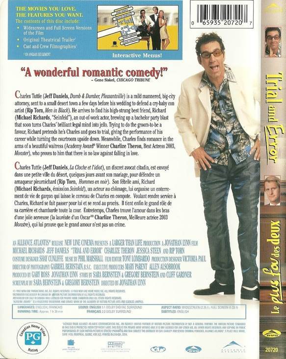 Trial and Error DVD movie collectible [Barcode 065935207207] - Main Image 2