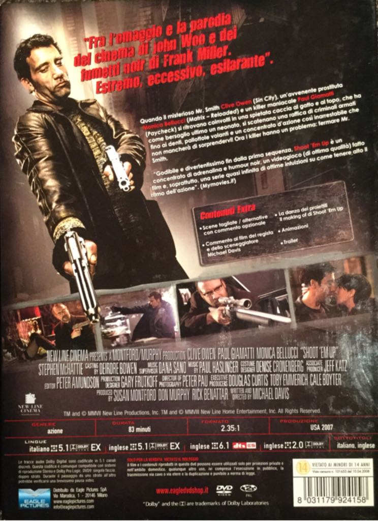 Shoot ’Em Up DVD movie collectible [Barcode 8031179924158] - Main Image 2