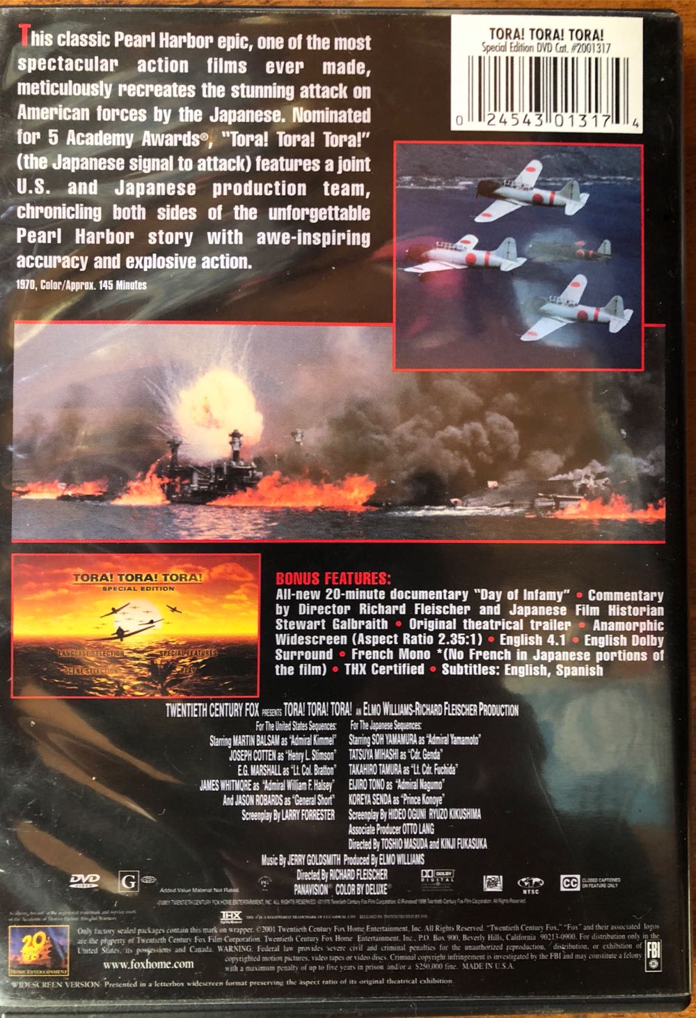 Tora! Tora! Tora! DVD movie collectible [Barcode 086162101755] - Main Image 2