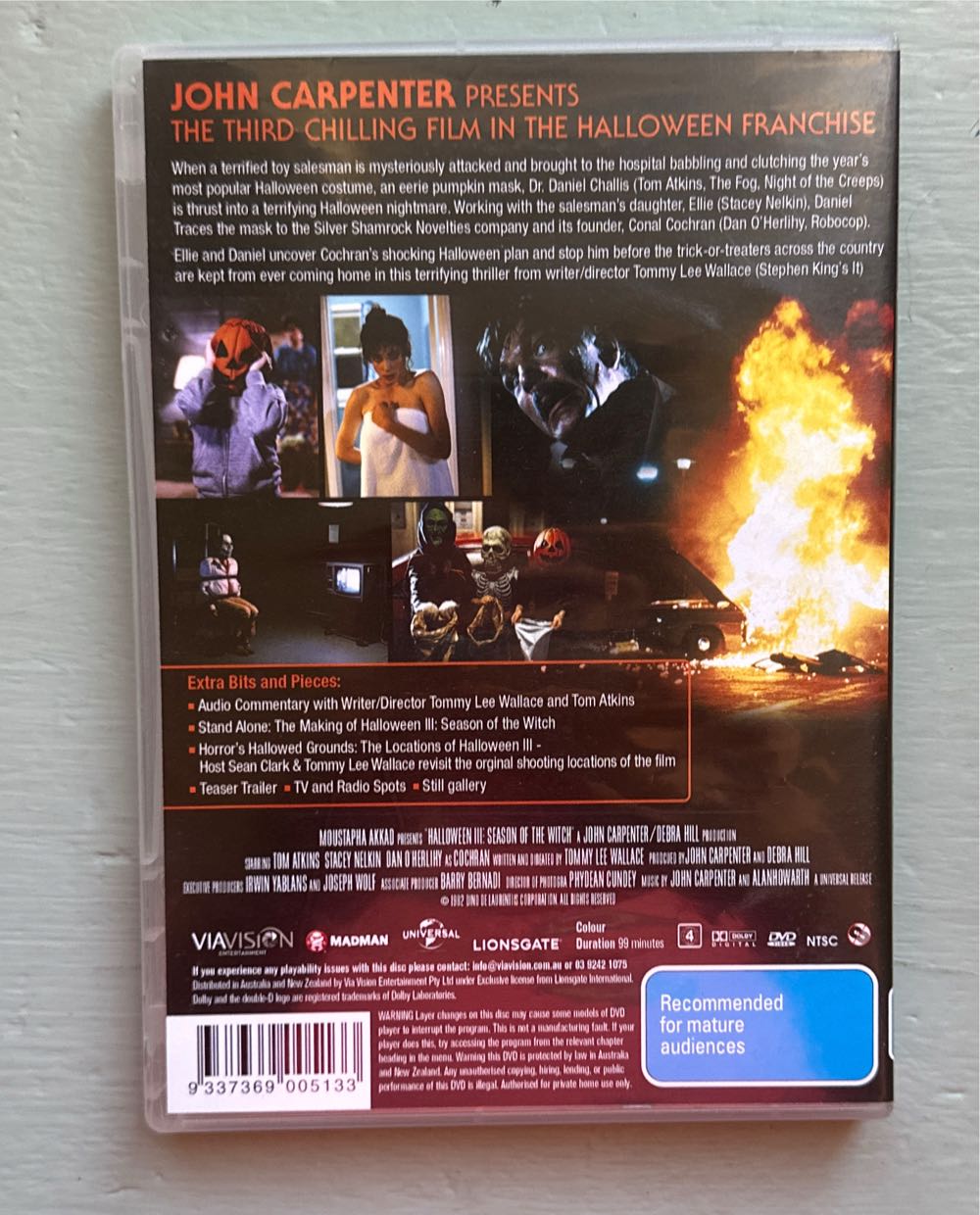 Halloween 3: Season of the Witch DVD movie collectible [Barcode 9337369005133] - Main Image 2