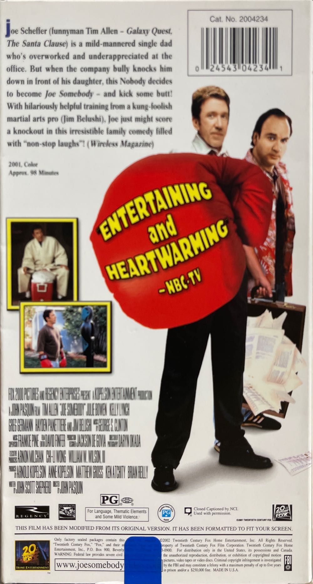 Joe Somebody VHS movie collectible [Barcode 024543042341] - Main Image 2