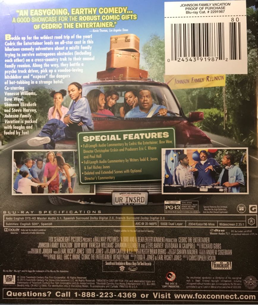 Johnson Family Vacation Blu-ray movie collectible [Barcode 024543919872] - Main Image 2