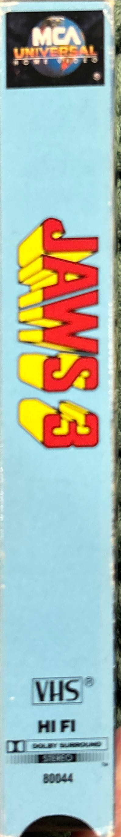Jaws 3 VHS movie collectible [Barcode 096898004435] - Main Image 3