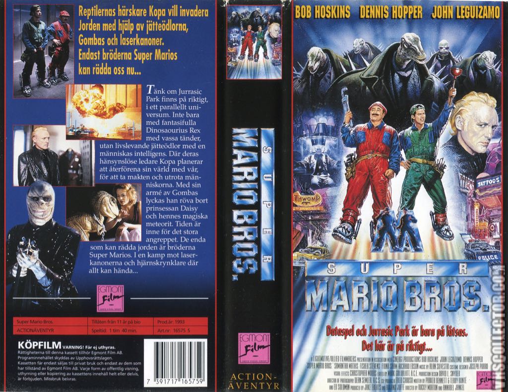Super Mario Bros. VHS movie collectible [Barcode 765362008032] - Main Image 2