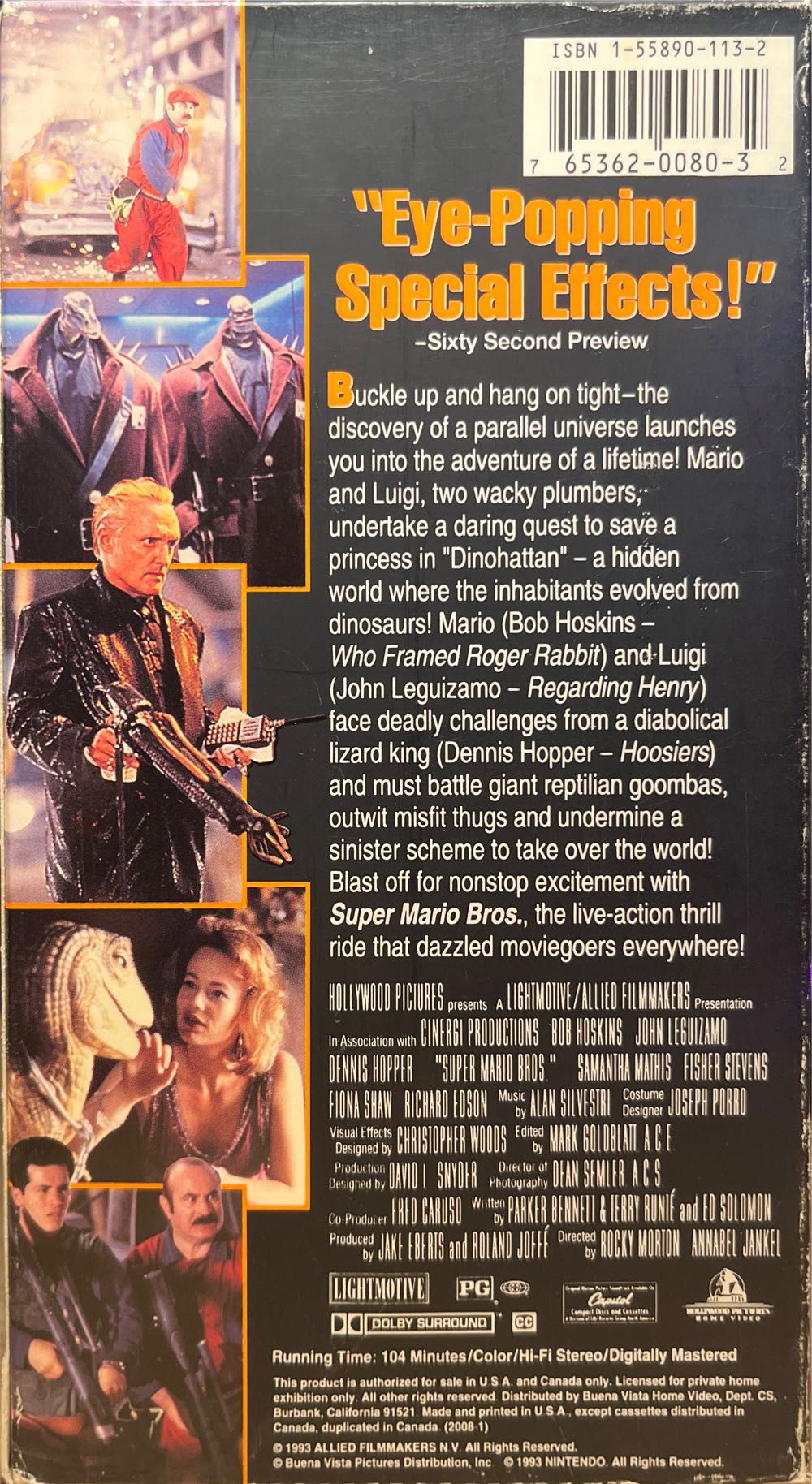 Super Mario Bros. VHS movie collectible [Barcode 765362008032] - Main Image 3