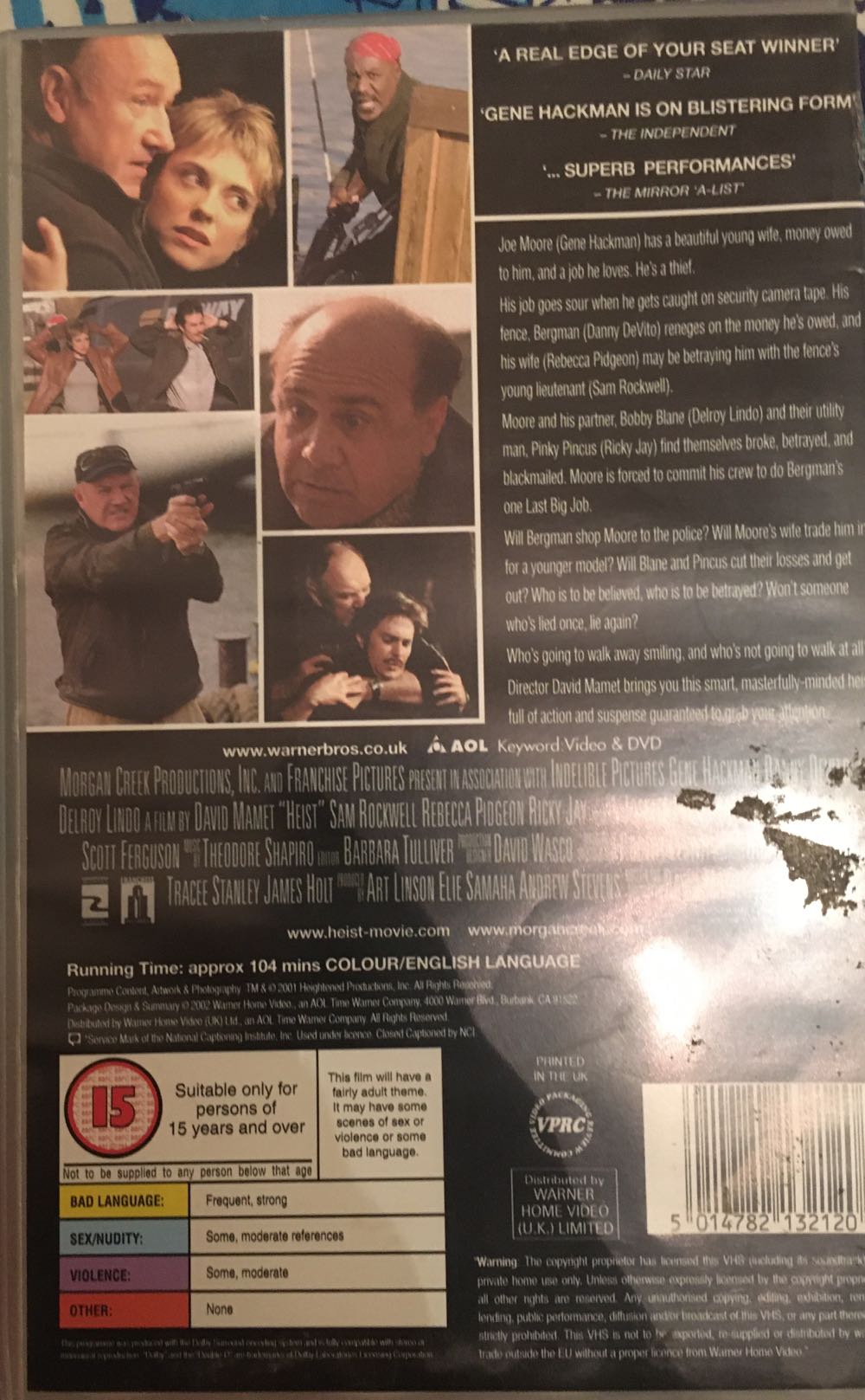 Heist VHS movie collectible [Barcode 8539213212] - Main Image 2