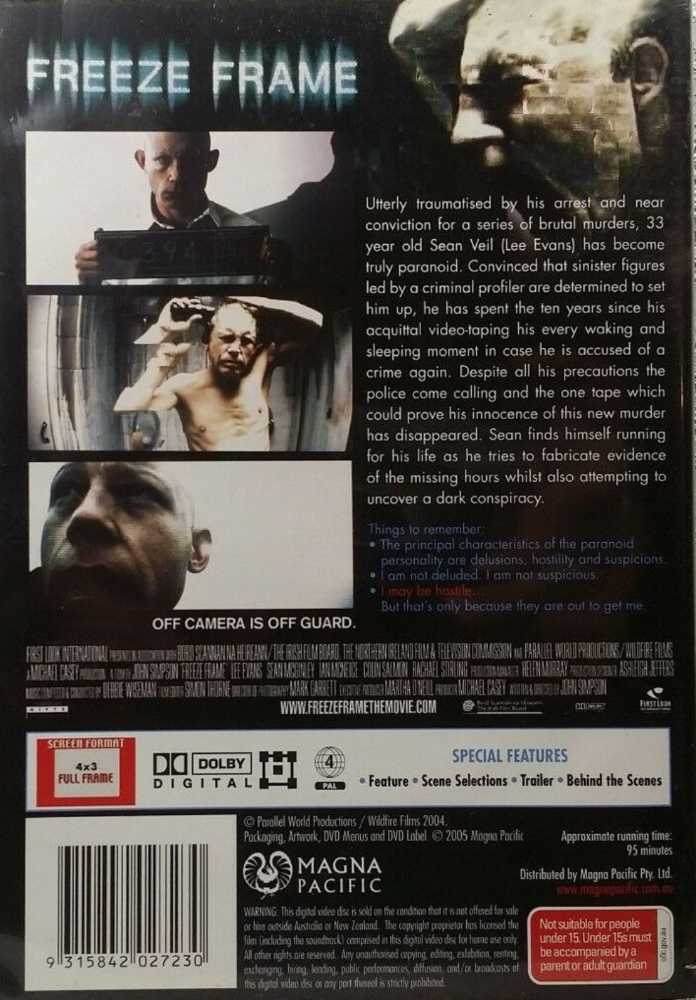 Freeze Frame DVD movie collectible [Barcode 687797109095] - Main Image 2