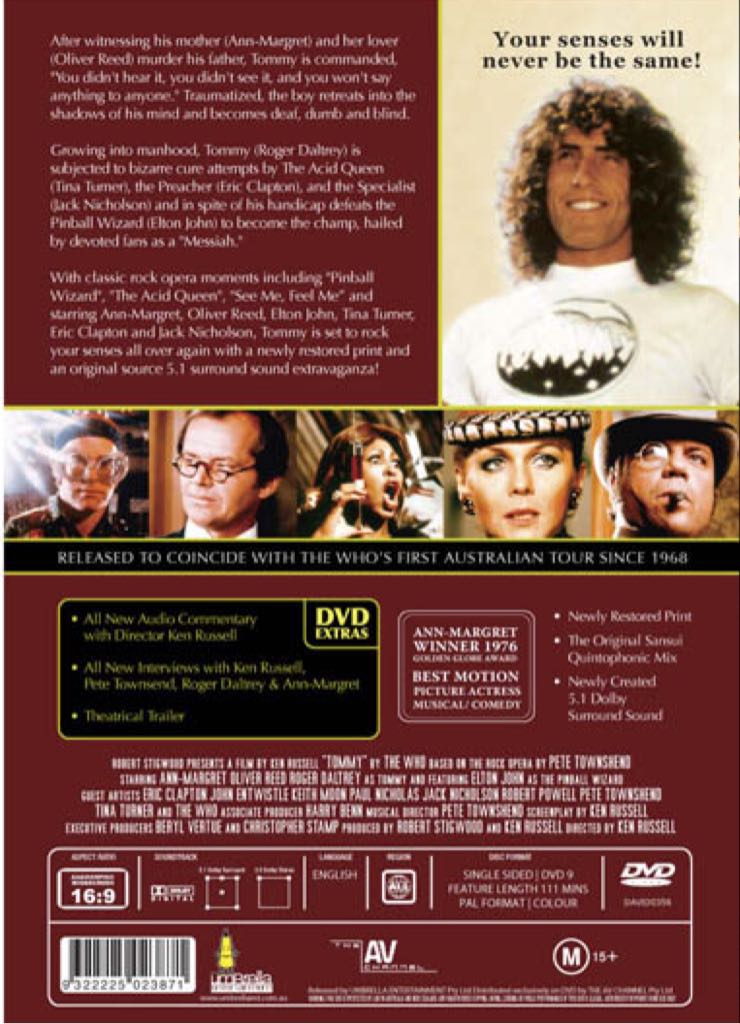 Tommy DVD movie collectible [Barcode 3530941019436] - Main Image 2