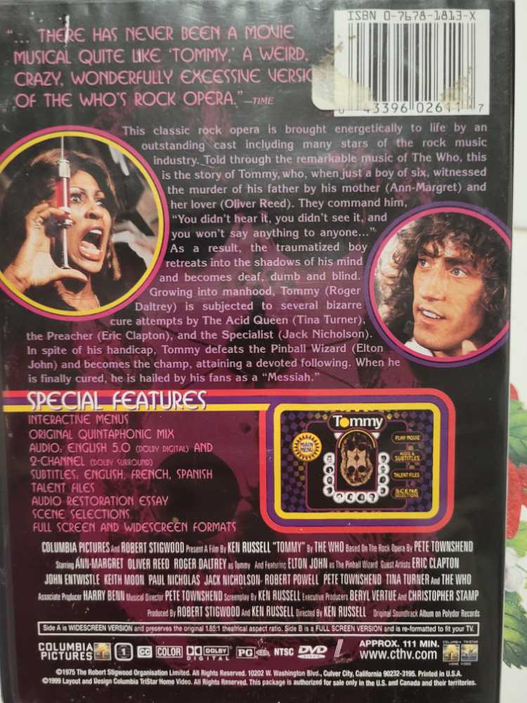 Tommy DVD movie collectible [Barcode 6416548921617] - Main Image 2