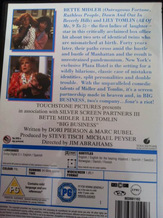 Big Business DVD movie collectible [Barcode 5017188811026] - Main Image 2