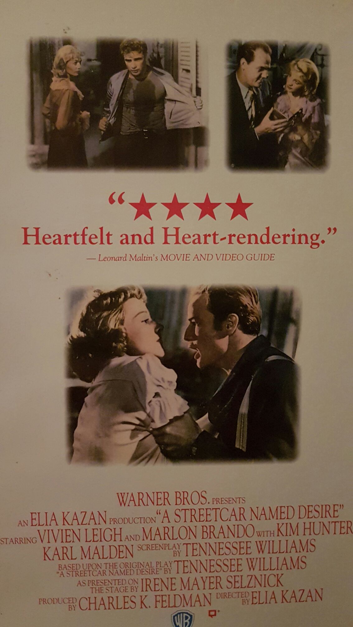 A Streetcar Named Desire VHS movie collectible [Barcode 7321932389326] - Main Image 2