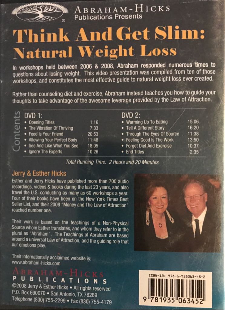 Think And Get Slim  movie collectible [Barcode 9781935063452] - Main Image 2