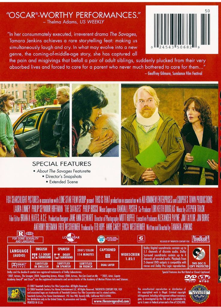 The Savages Digital Copy movie collectible [Barcode 9397911308297] - Main Image 2