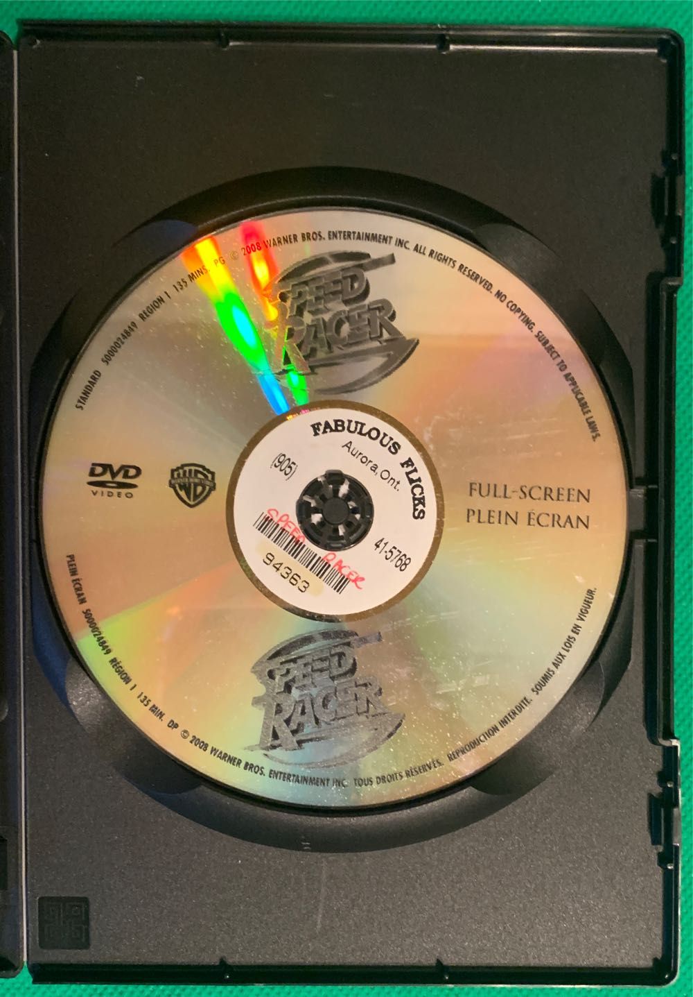 Speed Racer DVD movie collectible [Barcode 883929037995] - Main Image 3