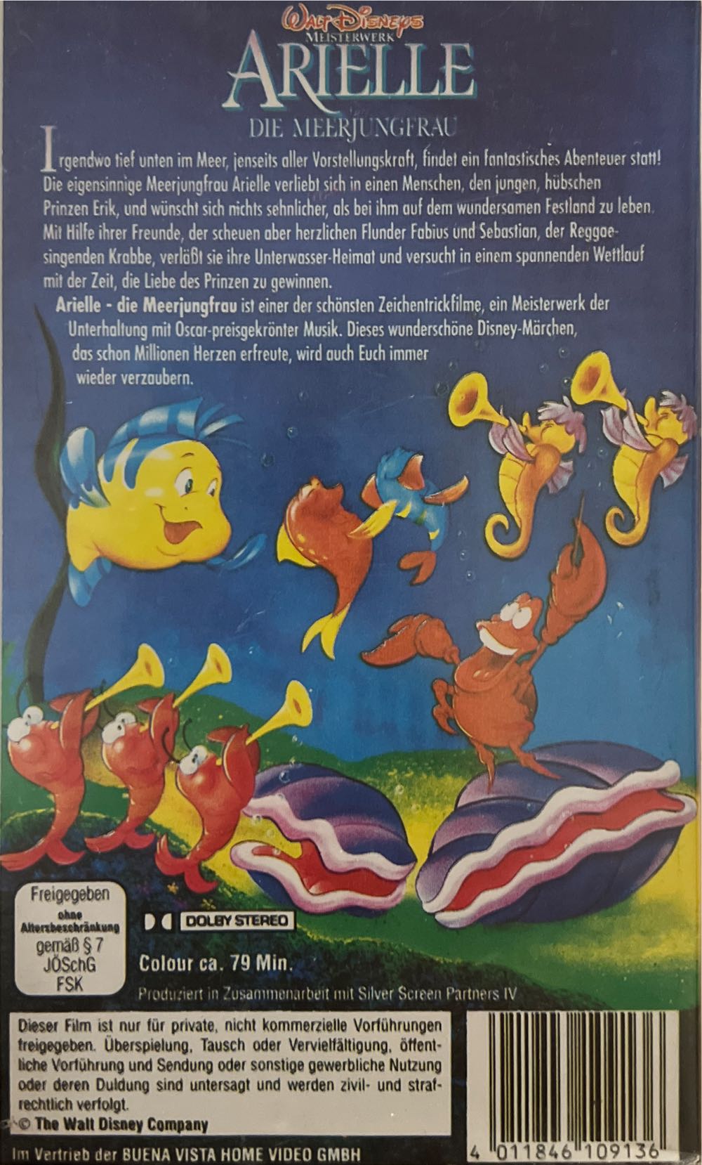 Arielle die Meerjungfrau VHS movie collectible [Barcode 4011846109136] - Main Image 2