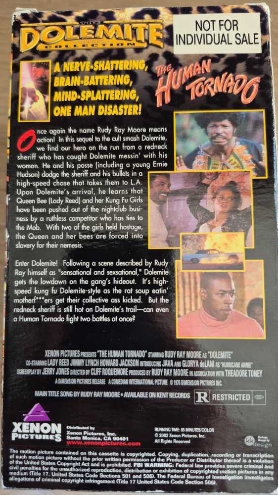 The Human Tornado VHS movie collectible [Barcode 9333767002248] - Main Image 2