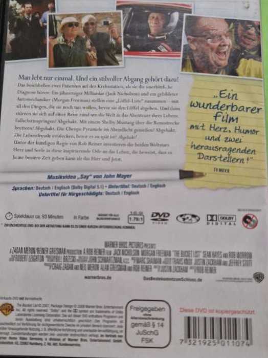 The Bucket List Digital Copy movie collectible [Barcode 7321925011074] - Main Image 2