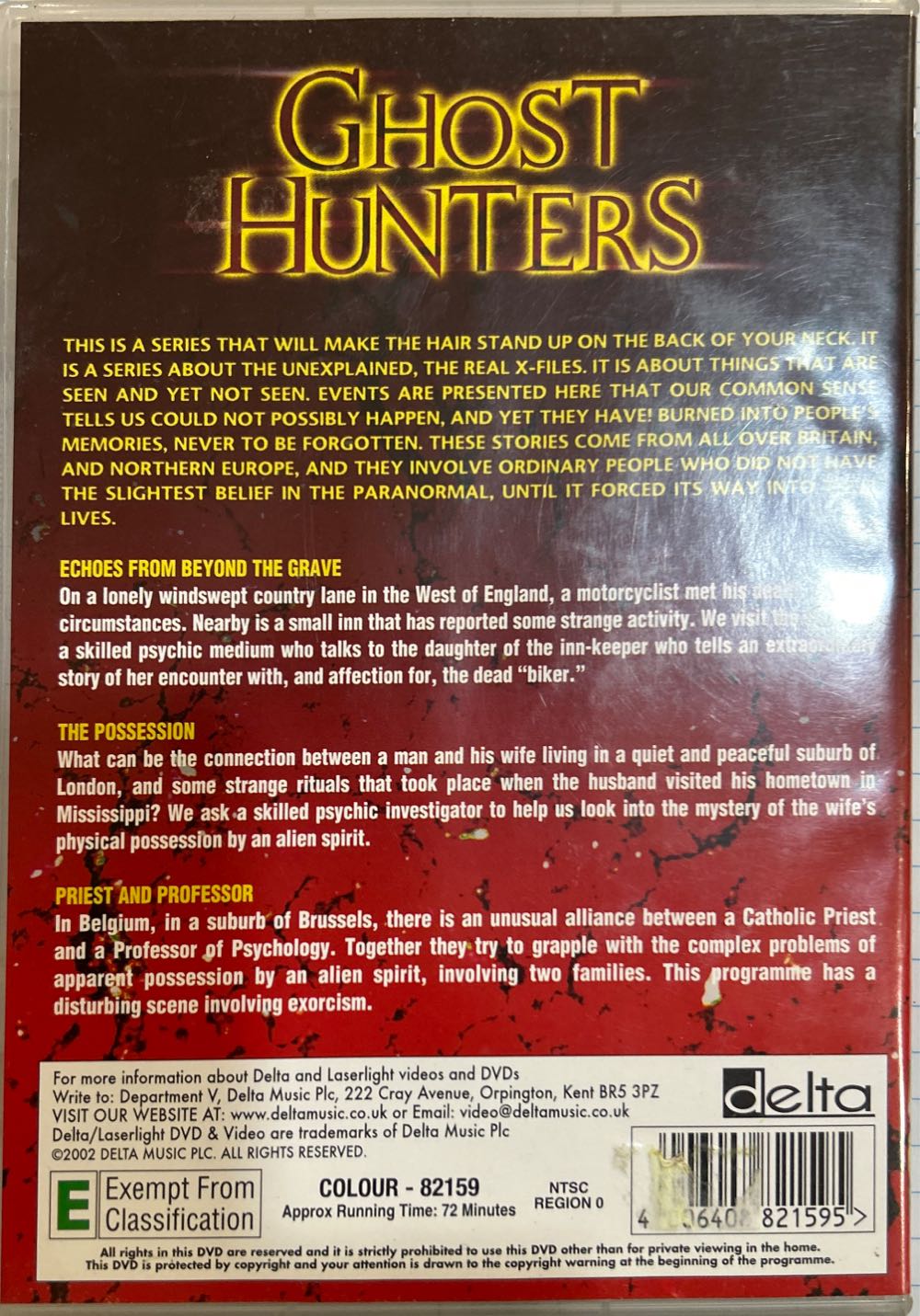 Ghost Hunters DVD movie collectible [Barcode 4006408821595] - Main Image 2