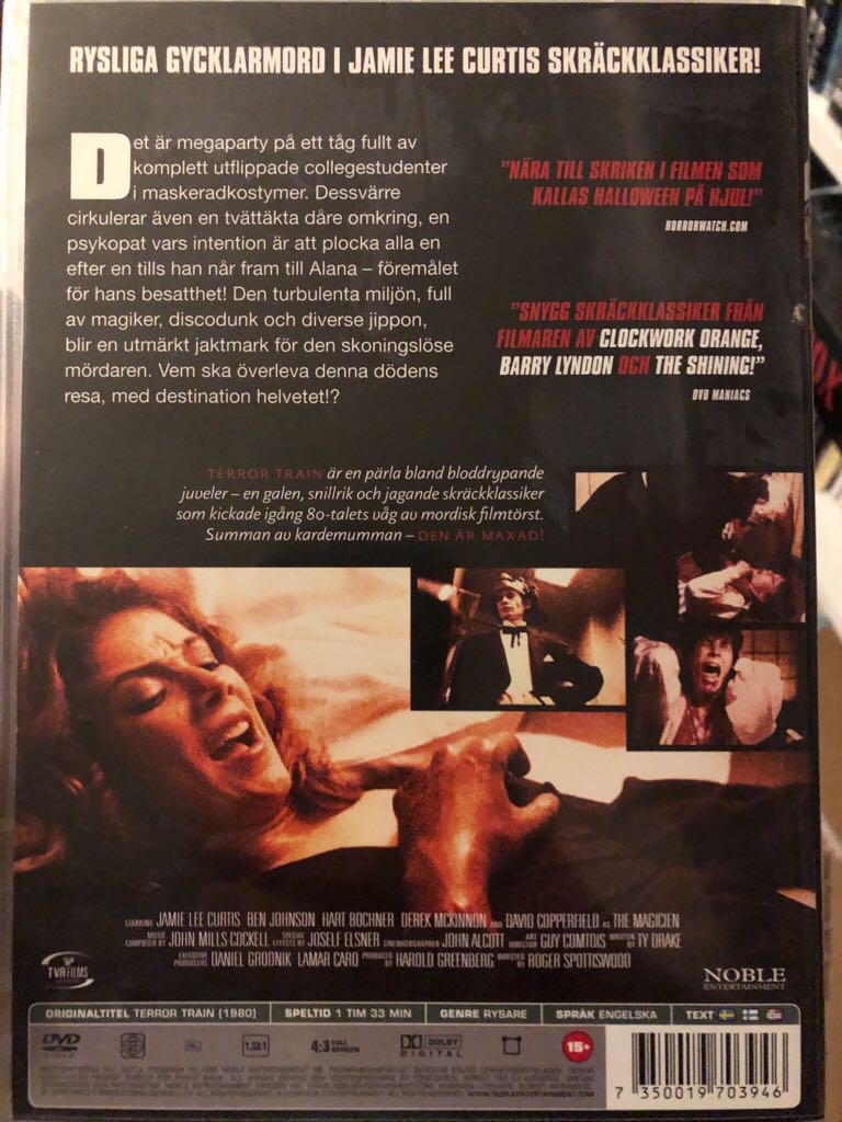 Terror Train DVD movie collectible [Barcode 7350019703946] - Main Image 2