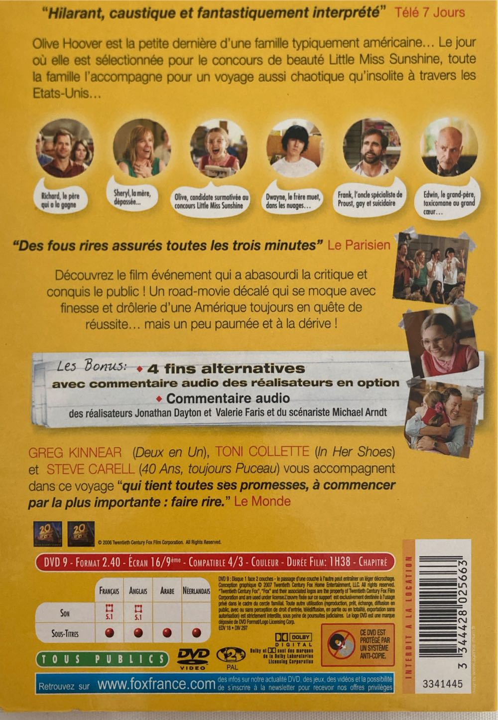 Little Miss Sunshine DVD movie collectible [Barcode 3344428025663] - Main Image 2
