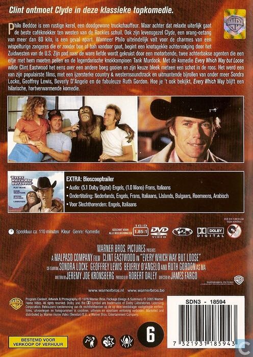 Every Which Way But Loose Blu-ray movie collectible [Barcode 883929033492] - Main Image 2