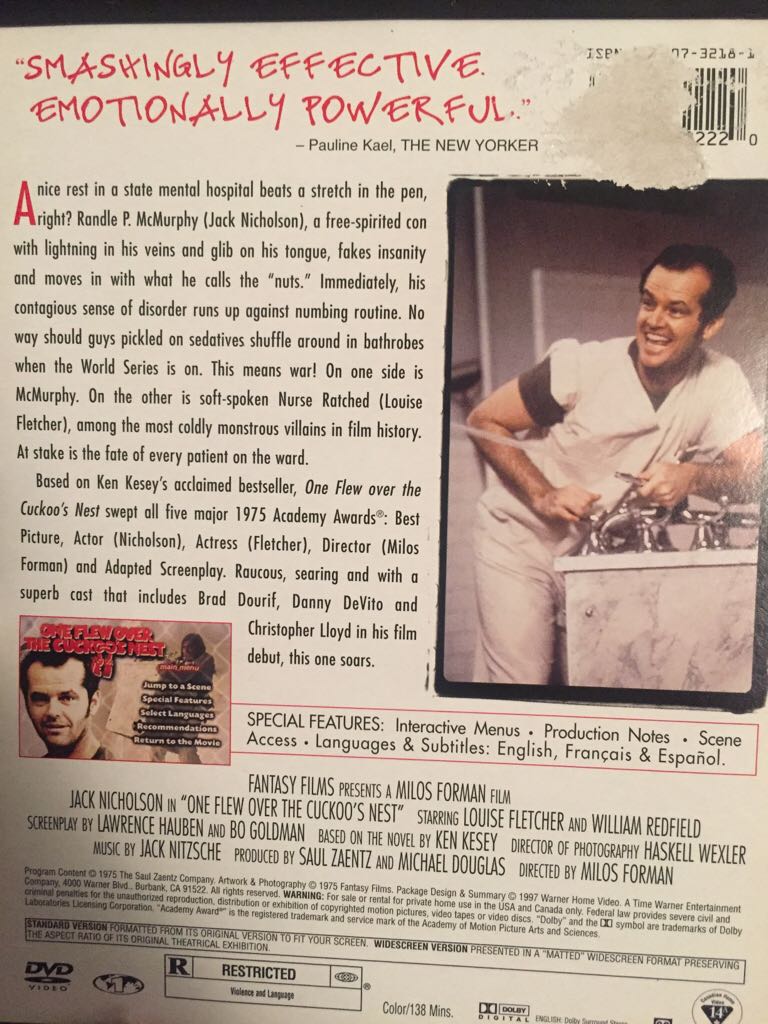 One Flew Over the Cuckoo’s Nest Blu-ray movie collectible - Main Image 2