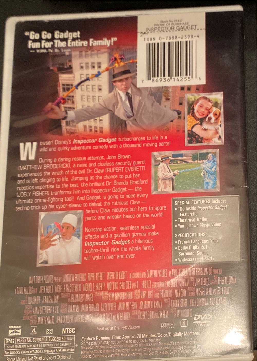 Inspector Gadget Digital Copy movie collectible [Barcode 786936142556] - Main Image 3